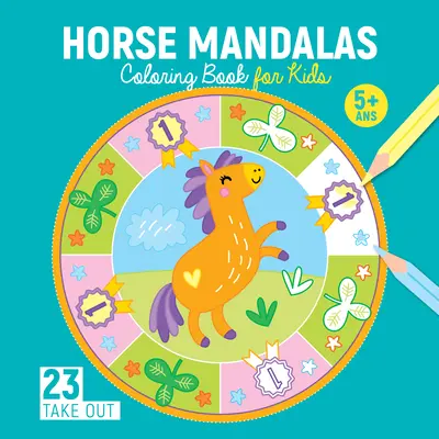Kolorowanka dla dzieci Szczęśliwy koń: 23 wzory - Happy Horse Coloring Book for Kids: 23 Designs