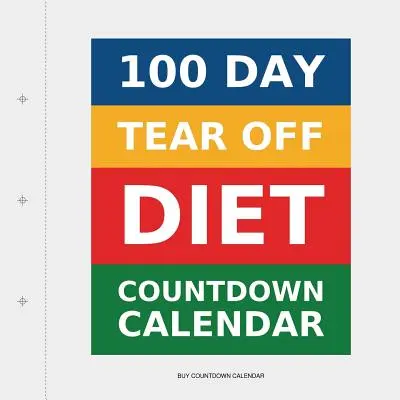 100-dniowy odrywany kalendarz dietetyczny - 100 Day Tear-Off Diet Countdown Calendar