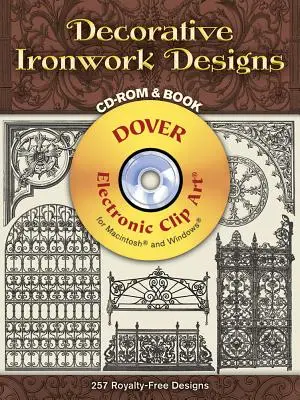 Dekoracyjne projekty hutnicze [z CD_Rom] - Decorative Ironwork Designs [With CD_Rom]