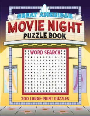 Great American Movie Night Puzzle Book: 200 puzzli w dużym formacie - Great American Movie Night Puzzle Book: 200 Large-Print Puzzles