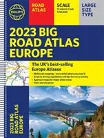 2023 Philip's Big Road Atlas Europe - (A3 oprawa spiralna) - 2023 Philip's Big Road Atlas Europe - (A3 Spiral binding)