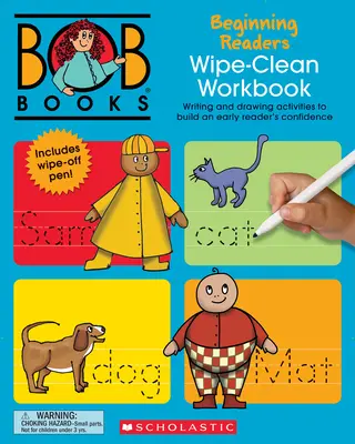 Bob Books - Wipe-Clean Workbook: Beginning Readers Phonics, od 4 lat, przedszkole (Etap 1: Zaczynam czytać) - Bob Books - Wipe-Clean Workbook: Beginning Readers Phonics, Ages 4 and Up, Kindergarten (Stage 1: Starting to Read)