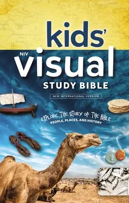 Niv, Biblia wizualna dla dzieci, twarda oprawa, niebieska, wnętrze w pełnym kolorze: Poznaj historię Biblii - ludzi, miejsca i historię - Niv, Kids' Visual Study Bible, Hardcover, Blue, Full Color Interior: Explore the Story of the Bible---People, Places, and History