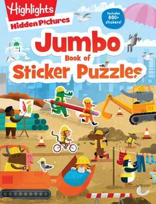 Wielka księga puzzli z naklejkami - Jumbo Book of Sticker Puzzles