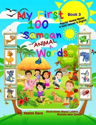Moje pierwsze 100 samoańskich słów o zwierzętach - książka 3 - My First 100 Samoan Animal Words - Book 3