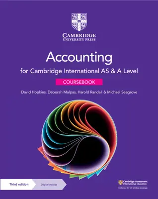 Cambridge International as & a Level Accounting Coursebook z dostępem cyfrowym (2 lata) - Cambridge International as & a Level Accounting Coursebook with Digital Access (2 Years)