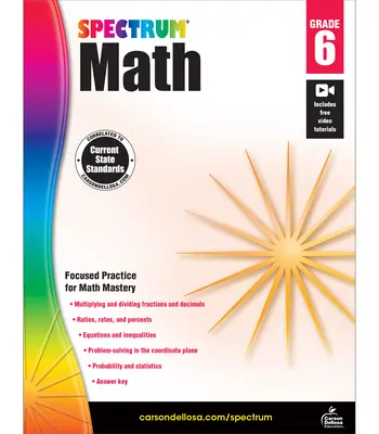 Spectrum Math Workbook, klasa 6 - Spectrum Math Workbook, Grade 6