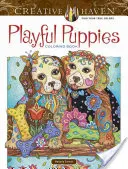 Kolorowanka z wesołymi szczeniaczkami od Creative Haven - Creative Haven Playful Puppies Coloring Book