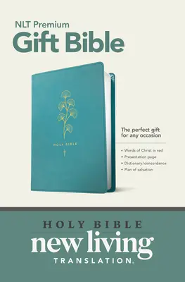 Biblia Premium na prezent NLT (czerwona litera, skóropodobna, turkusowa) - Premium Gift Bible NLT (Red Letter, Leatherlike, Teal)