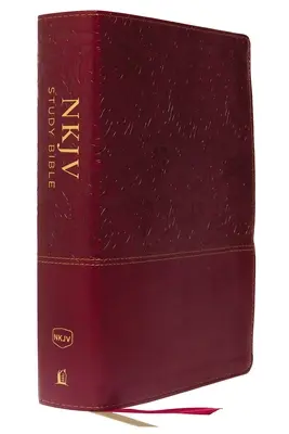 Biblia do studiowania NKJV, imitacja skóry, czerwona, kolorowa, wydanie z czerwonymi literami, wygodny druk: Kompletne źródło do studiowania Słowa Bożego - NKJV Study Bible, Imitation Leather, Red, Full-Color, Red Letter Edition, Comfort Print: The Complete Resource for Studying God's Word