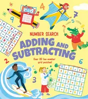 Wyszukiwanie liczb: Dodawanie i odejmowanie - Ponad 80 zabawnych łamigłówek z siatką liczb! - Number Search: Adding and Subtracting - Over 80 Fun Number Grid Puzzles!