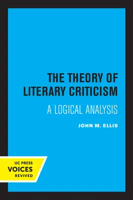 Teoria krytyki literackiej: Analiza logiczna - The Theory of Literary Criticism: A Logical Analysis