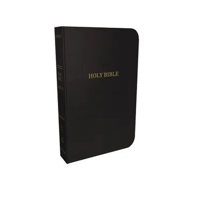 KJV, cienka referencyjna Biblia, skóra klejona, czarna, z indeksem, wydanie z czerwonymi literami - KJV, Thinline Reference Bible, Bonded Leather, Black, Indexed, Red Letter Edition