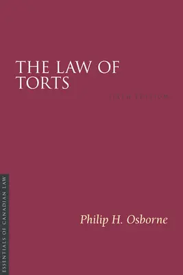 Prawo czynów niedozwolonych, 6/E - The Law of Torts, 6/E