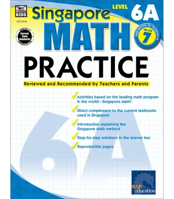 Ćwiczenia matematyczne, klasa 7: Sprawdzone i zalecane przez nauczycieli i rodziców - Math Practice, Grade 7: Reviewed and Recommended by Teachers and Parents