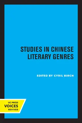 Studia nad chińskimi gatunkami literackimi - Studies in Chinese Literary Genres