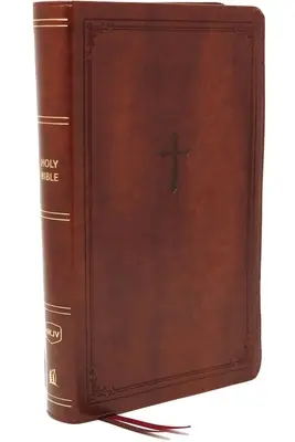 Nkjv, Biblia źródłowa, rozmiar osobisty, duży druk, skórzana miękka, brązowa, wydanie z czerwonymi literami, wygodny druk: Biblia Święta, Nowa Wersja Króla Jakuba - Nkjv, Reference Bible, Personal Size Large Print, Leathersoft, Brown, Red Letter Edition, Comfort Print: Holy Bible, New King James Version