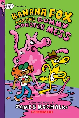 Bananowy Lis i gumowy potwór: A Graphix Chapters Book (Banana Fox #3) - Banana Fox and the Gummy Monster Mess: A Graphix Chapters Book (Banana Fox #3)