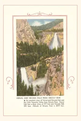 The Vintage Journal Wodospady Vernal i Nevada, Yosemite - The Vintage Journal Vernal and Nevada Falls, Yosemite