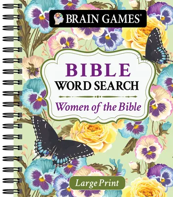 Gry Mózgowe - Wyszukiwanie słów biblijnych w dużym formacie: Kobiety Biblii - Brain Games - Large Print Bible Word Search: Women of the Bible