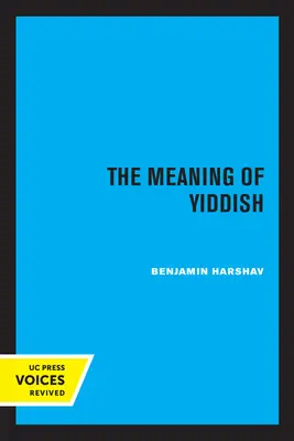 Znaczenie języka jidysz - The Meaning of Yiddish