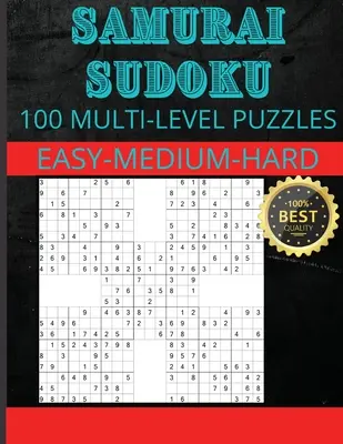 Samurai Sudoku: 33 łatwe - 33 średnie - 34 trudne łamigłówki Samurai Sudoku - Samurai Sudoku: Samurai Sudoku Puzzles 33 Easy - 33 Medium - 34 Hard Puzzles