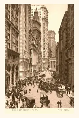 Vintage Journal, widok na Broad Street, Nowy Jork - Vintage Journal Vintage View of Broad Street, New York City