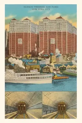 Vintage Journal Hudson Terminal i rury - Vintage Journal Hudson Terminal and Tubes