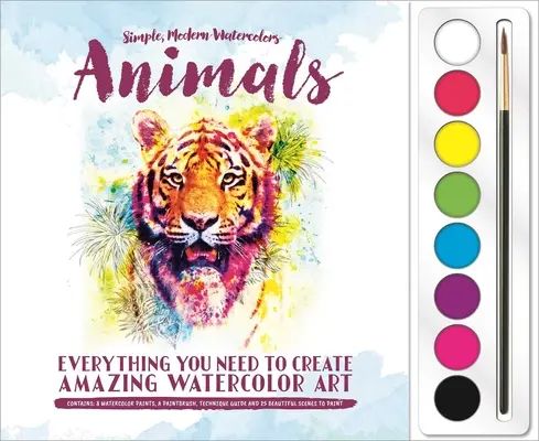 Zwierzęta: Zestaw farb akwarelowych - Animals: Watercolor Paint Set