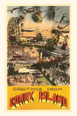 Dziennik historyczny Pozdrowienia z Coney Island, Nowy Jork - Vintage Journal Greetings from Coney Island, New York City