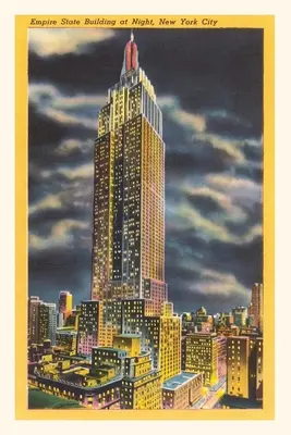 Vintage Journal Noc, Empire State Building, Nowy Jork - Vintage Journal Night, Empire State Building, New York City