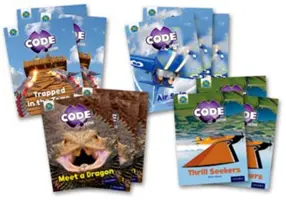 Project X CODE Extra: Light Blue Book Band, Oxford Level 4: Dragon Quest i Wild Rides, Class pack of 12 - Project X CODE Extra: Light Blue Book Band, Oxford Level 4: Dragon Quest and Wild Rides, Class pack of 12