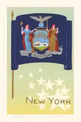 Vintage Journal Flaga stanu Nowy Jork - Vintage Journal New York State Flag