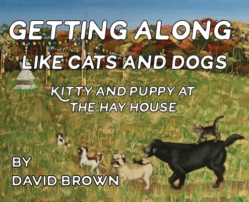 Dogadać się jak kot z psem: kotek i szczeniak w sianokosach - Getting Along Like Cats And Dogs: Kitty And Puppy At The Hay House