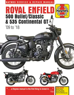 Royal Enfield 500 Bullet / Classic & 535 Continental GT Instrukcja obsługi i naprawy Haynes: '09 do '18 - Royal Enfield 500 Bullet / Classic & 535 Continental GT Haynes Service & Repair Manual: '09 to '18