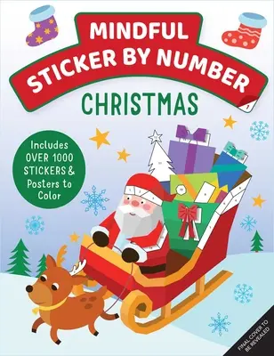 Mindful Sticker by Number: Boże Narodzenie: - Mindful Sticker by Number: Christmas: