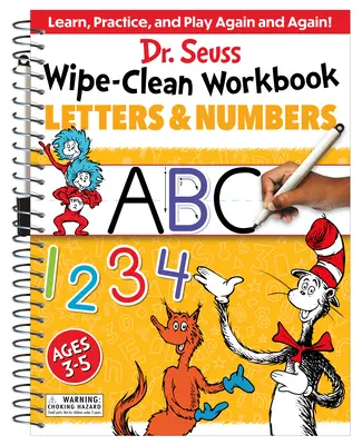 Zeszyt ćwiczeń Dr. Seussa: Litery i cyfry: Zeszyt ćwiczeń dla dzieci w wieku 3-5 lat - Dr. Seuss Wipe-Clean Workbook: Letters and Numbers: Activity Workbook for Ages 3-5