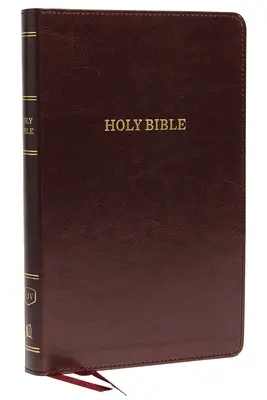 KJV, Deluxe Thinline Reference Bible, imitacja skóry, bordowy, wydanie z czerwonymi literami - KJV, Deluxe Thinline Reference Bible, Imitation Leather, Burgundy, Red Letter Edition