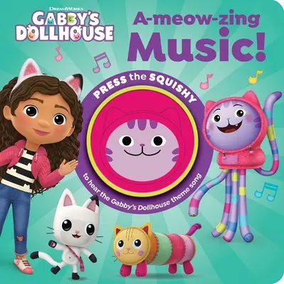 Domek dla lalek DreamWorks Gabby: A-Meow-Zing Music! Książka dźwiękowa - DreamWorks Gabby's Dollhouse: A-Meow-Zing Music! Sound Book