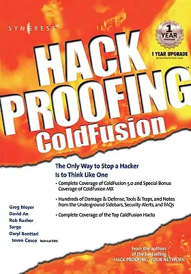 Hack Proofing Coldfusion: Jedynym sposobem na powstrzymanie hakera jest myślenie jak on - Hack Proofing Coldfusion: The Only Way to Stop a Hacker Is to Think Like One