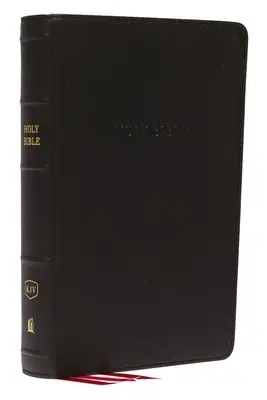 KJV, Biblia źródłowa, rozmiar osobisty, druk olbrzymi, skóra naturalna, kolor czarny, wydanie z czerwonymi literami - KJV, Reference Bible, Personal Size Giant Print, Genuine Leather, Black, Red Letter Edition