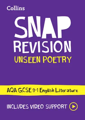 Aqa Unseen Poetry Anthology Revision Guide: Idealny do nauki w domu, egzaminy 2022 i 2023 - Aqa Unseen Poetry Anthology Revision Guide: Ideal for Home Learning, 2022 and 2023 Exams