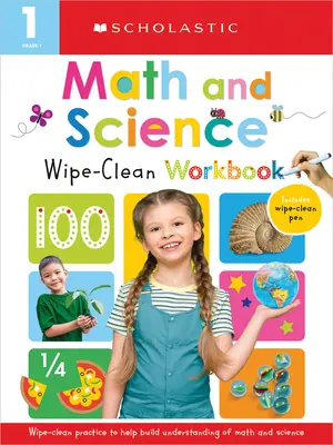 Zeszyt ćwiczeń do matematyki/nauki dla pierwszej klasy: Scholastic Early Learners (Wipe Clean) - First Grade Math/Science Wipe Clean Workbook: Scholastic Early Learners (Wipe Clean)