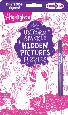 Puzzle z ukrytymi obrazkami w kształcie jednorożca - Unicorn Sparkle Hidden Pictures Puzzles