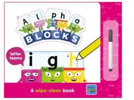 Alphablocks Letter Teams: Książka do wycierania - Alphablocks Letter Teams: A Wipe-Clean Book