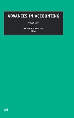 Postępy w rachunkowości: Tom 19 - Advances in Accounting: Volume 19