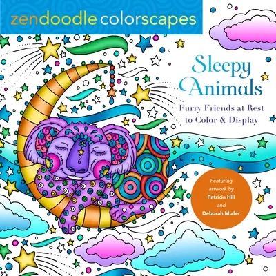 Zendoodle Colorscapes: Sleepy Animals: Futrzaści przyjaciele do pokolorowania i wyświetlenia - Zendoodle Colorscapes: Sleepy Animals: Furry Friends to Color & Display