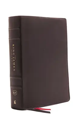 Biblia Króla Jakuba, prawdziwa skóra, czarna, wydanie w pełnym kolorze - The King James Study Bible, Genuine Leather, Black, Full-Color Edition