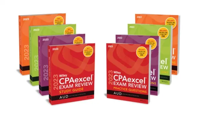 Wiley's CPA 2023 Study Guide + Question Pack: Kompletny zestaw - Wiley's CPA 2023 Study Guide + Question Pack: Complete Set