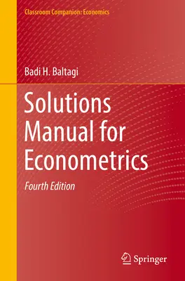 Podręcznik rozwiązań dla ekonometrii - Solutions Manual for Econometrics